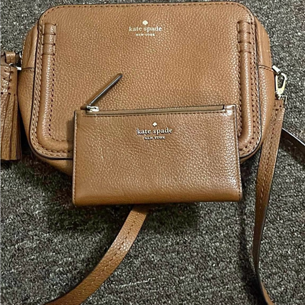 Kate Spade Brown Crossbody Bag and Wallet Set